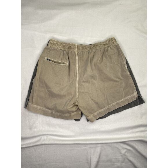 2 Crazy Shirts Hawaii Shorts Mens 2XL Gray Khaki 5” Beach Dye Relaxed READ* - Picture 6 of 8